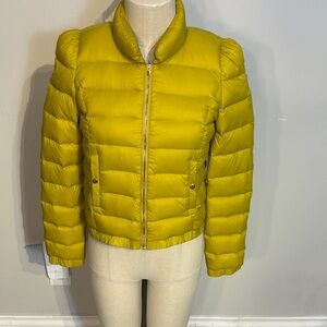 Women's Yellow Puffer Jacket